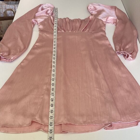 ASTR the Label Long Sleeve Empire Waist Mini Babydoll Dress Size Medium - Picture 13 of 16